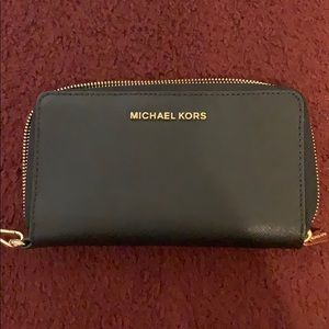 MK Saffiano Leather Continental Wallet